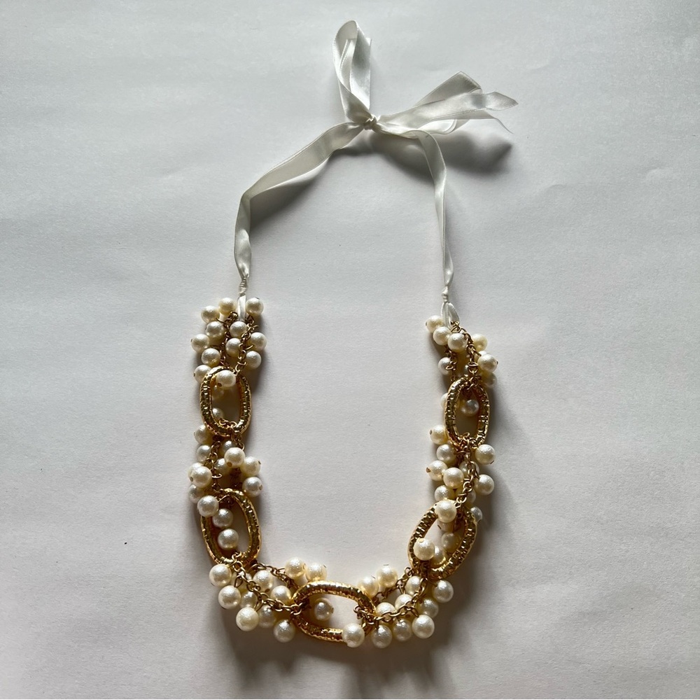 3/$15 or 4/$20 Plunder Design gold and pearl necklace